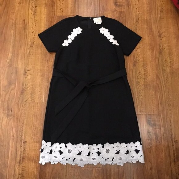 Kate Spade crepe flora lace trin dress - Picture 4 of 8